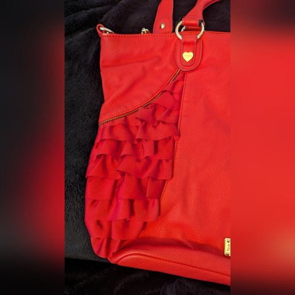 Betsey Johnson Coral Hobo Bag/Purse - Picture 4 of 4